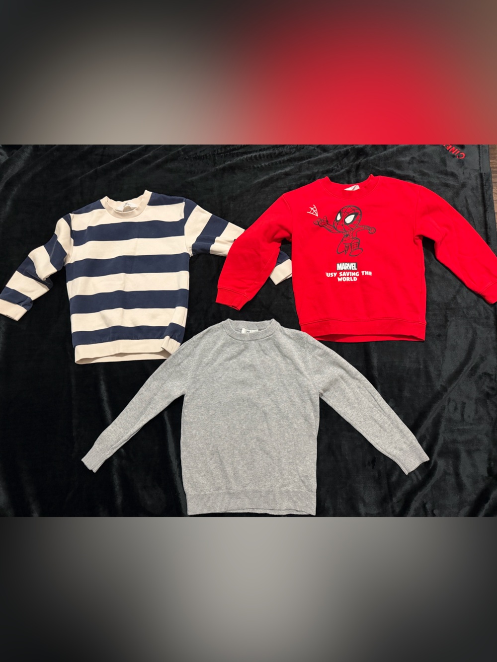 Kids Red Spider Graphic Sweatshirt - Unbranded